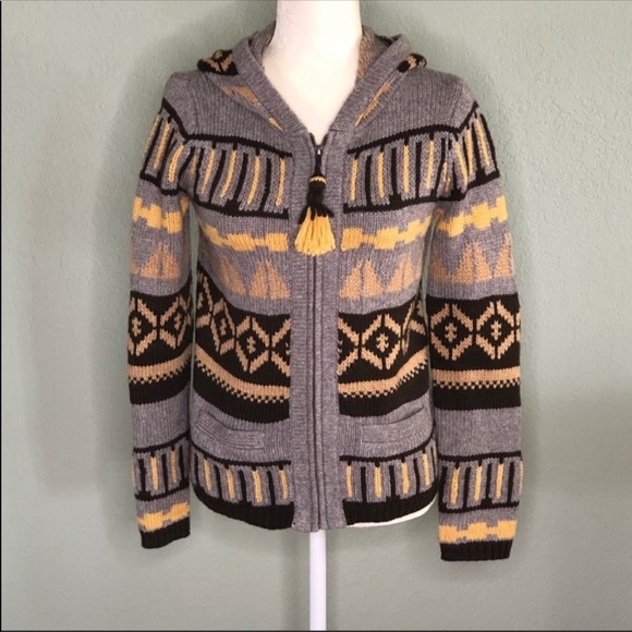 Anthropologie Sparrow Fairisle hooded cardigan - Picture 3 of 8